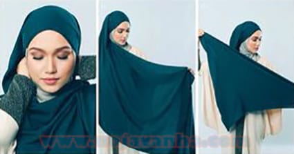  مدل بستن شال با حجاب